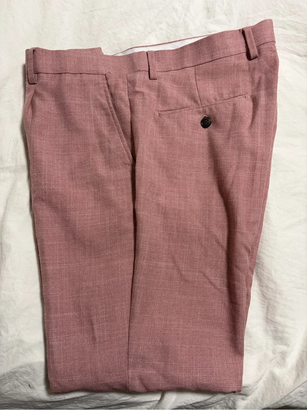MOVING SALE!! Men's Tailored Pink Linen Dress Pants